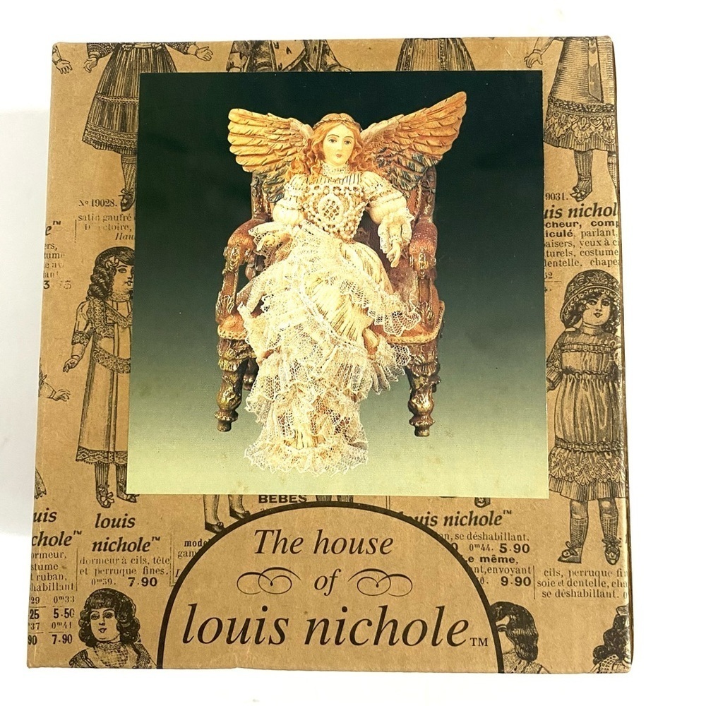 Vintage NIB Kurt Adler Louis Nichole Christmas Victorian Angel Ornament - Picture 1 of 8